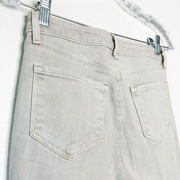 L'Agence High Line High Rise Skinny Distressed Jeans in Biscuit 24 - Picture 7 of 10